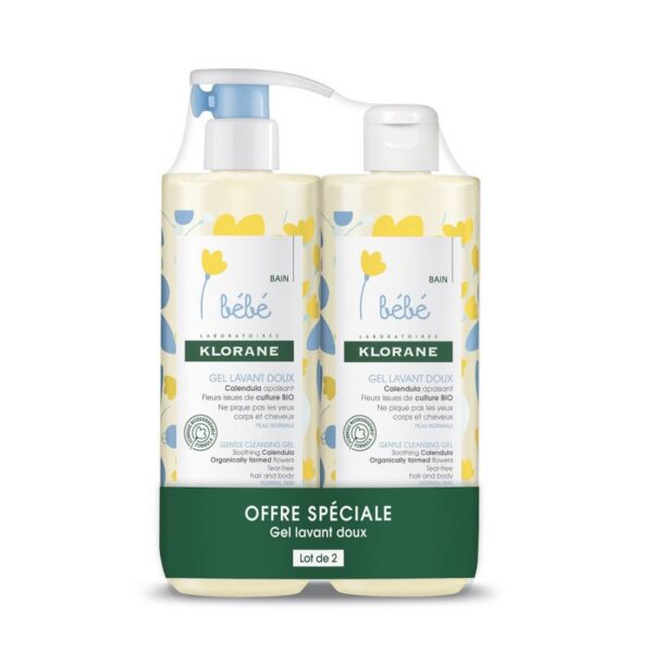 KLORANE GEL LAVANT DOUX 2*500ml