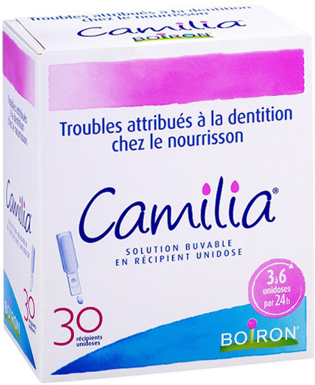 camilia-dentition-nourrisson-30-unidoses-algerie-bluecarepara Camilia dentition 30 unidoses BOIRON